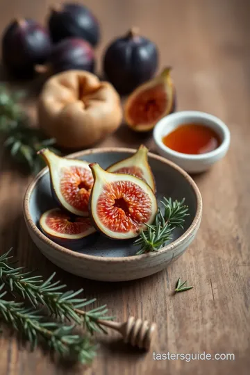 Baked Fig Tart with Rosemary & Honey ingredients