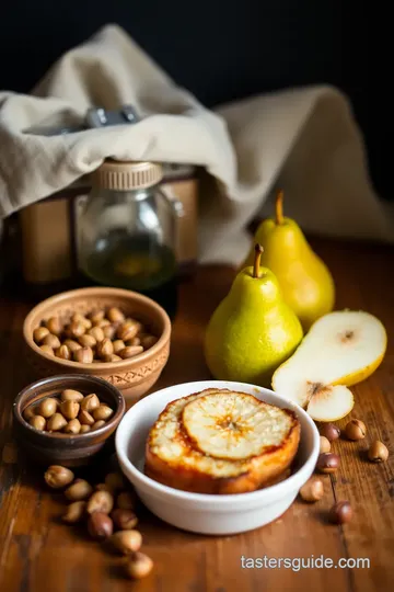 Baked French Toast Pears & Hazelnuts Delight ingredients