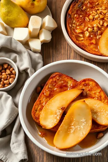 Baked French Toast Pears & Hazelnuts Delight steps