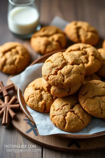 Chewy Triple Ginger Cookies presentation