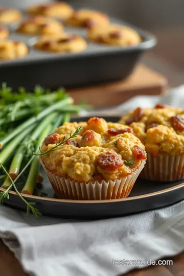 Savory Stuffing Muffins presentation