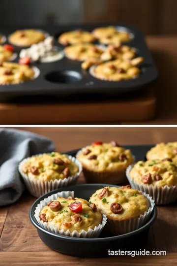 Savory Stuffing Muffins steps