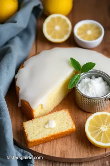 Baked Lemon Cake with Coconut Glaze ingredients