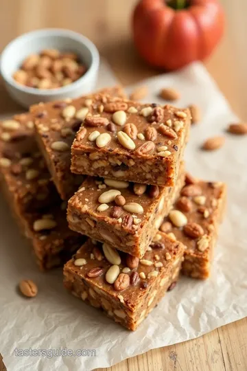 Homemade Nut Bars presentation