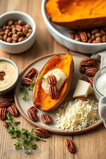 Sweet Potato Casserole with Pecan Topping ingredients