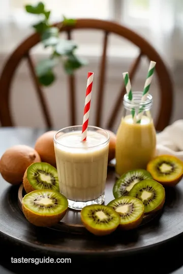 Zesty Kiwi Bliss Smoothie presentation