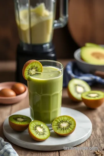 Zesty Kiwi Bliss Smoothie steps