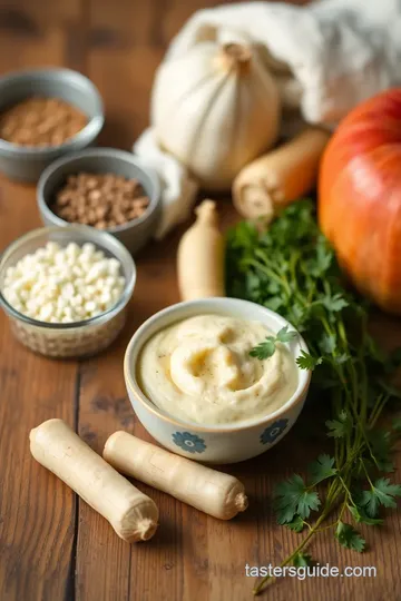 Blend Parsnips into Creamy Vegan Delight ingredients