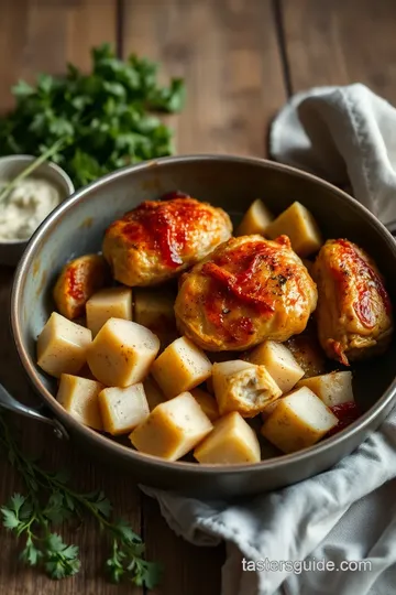 Crispy Braised Chicken with Artichokes Delight ingredients