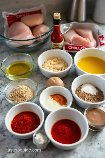 Cholula Chicken Qdoba-Inspired Burrito Bowls ingredients