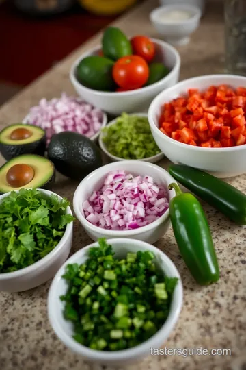 Chunky Guacamole Recipe ingredients