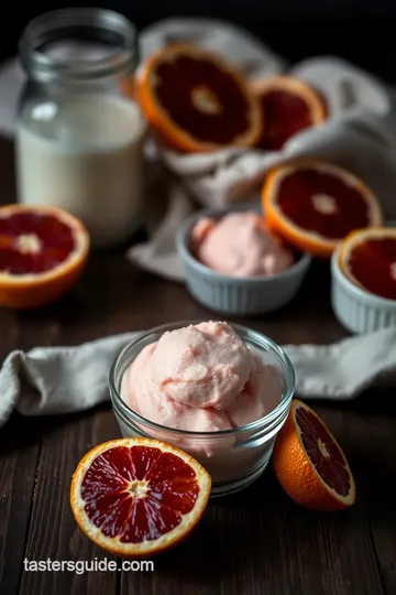 Churned Blood Orange Sorbet Delight ingredients