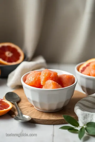 Churned Blood Orange Sorbet Delight steps