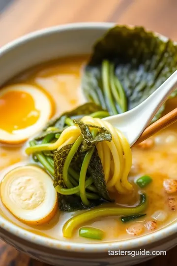 Algae Ramen: A Deliciously Healthy Bowl presentation