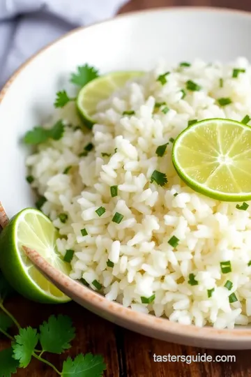 Cilantro Lime Rice Recipe presentation