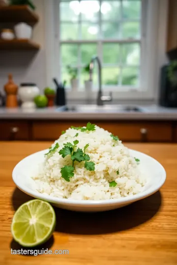 Cilantro Lime Rice Recipe steps