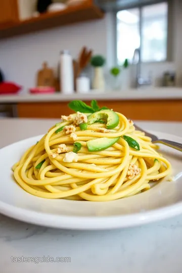 Creamy Avocado Pasta steps