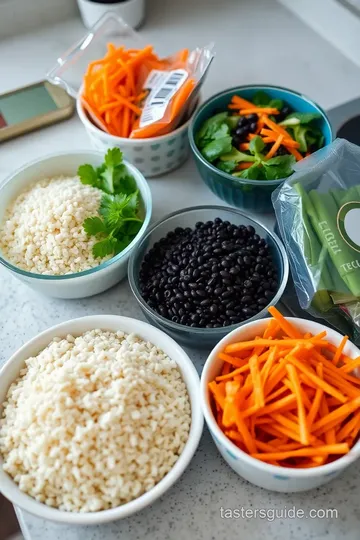 Thai Quinoa Lentil Salad ingredients