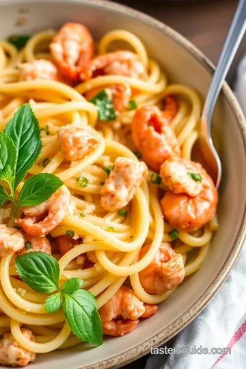 Crawfish Fettuccine Recipe presentation