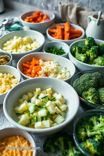 Creamy Cheesy Broccoli Soup ingredients