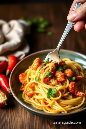 Creamy Shrimp Alfredo Pasta Recipe presentation