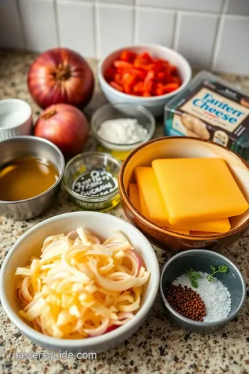 Delicious French Onion Grilled Cheese Sandwich: The Ultimate Comfort Food! ingredients