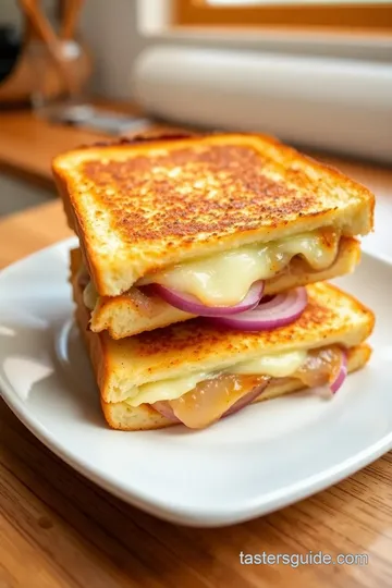 Delicious French Onion Grilled Cheese Sandwich: The Ultimate Comfort Food! steps