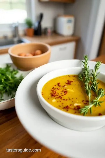 Garlic and Herb Olive Oil Dip steps