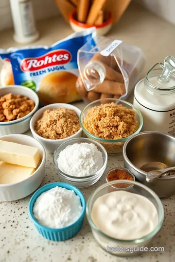 Fluffy Cinnamon Rolls with Rhodes Frozen Bread Dough ingredients