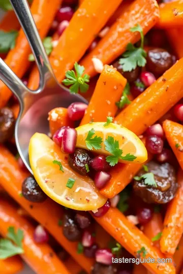 Moroccan Carrot Salad presentation