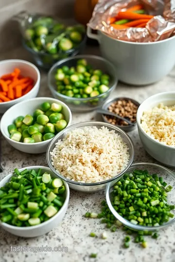 Crispy Brussels Sprout Fried Rice ingredients