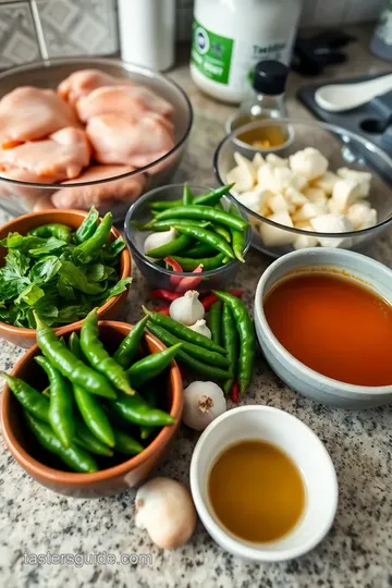 Indonesian Chicken Pounded with Green Sambal ingredients