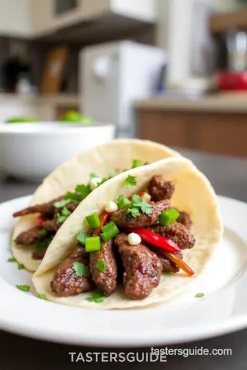 Tacos de Asada steps