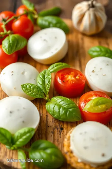 Grilled Fresh Mozzarella Caprese Delight ingredients