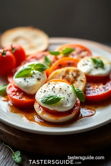 Grilled Fresh Mozzarella Caprese Delight presentation