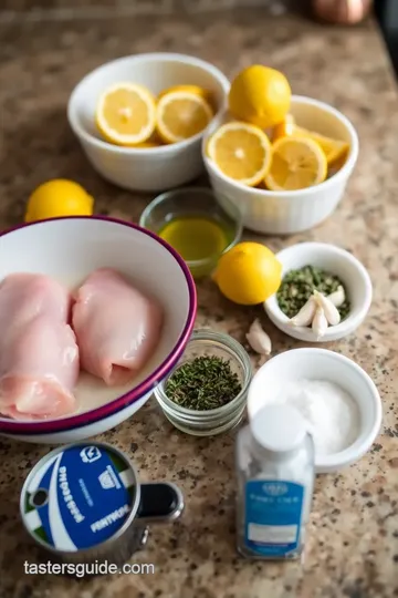 Lemon Herb Grilled Chicken Breast ingredients