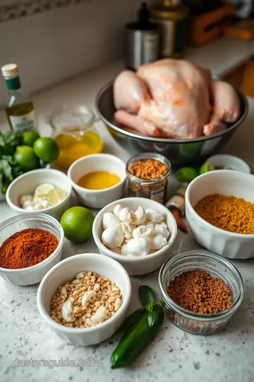 Spatchcock Peruvian Chicken ingredients