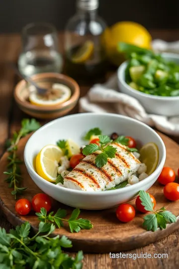 Grilled Fish Nicoise Salad ingredients