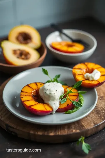 Grilled Peach Salad with Goat Cheese Delight steps