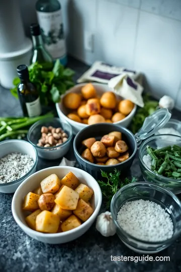 Grilled Potato Salad with Black Garlic Dressing ingredients