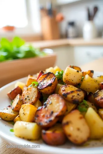 Grilled Potato Salad with Black Garlic Dressing steps