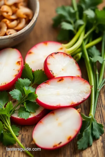 Grilled Radishes with Sweet Onions ingredients