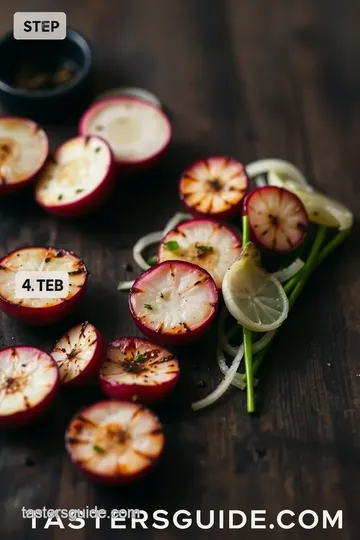 Grilled Radishes with Sweet Onions steps