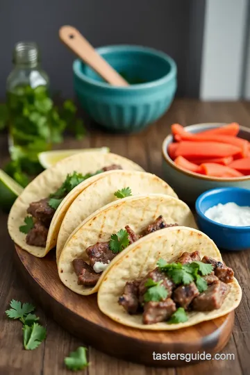 Grilled Steak Tacos with Chimichurri ingredients