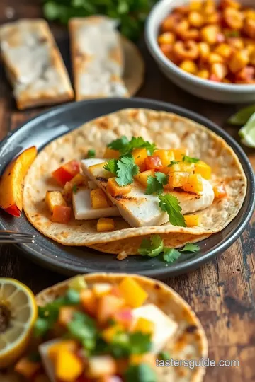 Grilled Fish Tacos with Peach Salsa steps