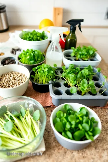 How to Grow Microgreens on a Mat ingredients