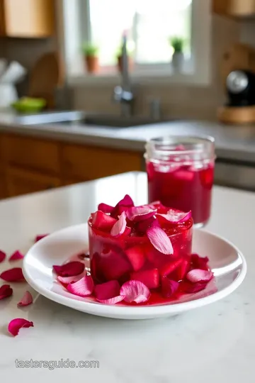 Homemade Rose Petal Jam steps