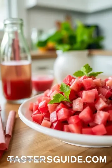 Refreshing Rhubarb Shrub Recipe steps