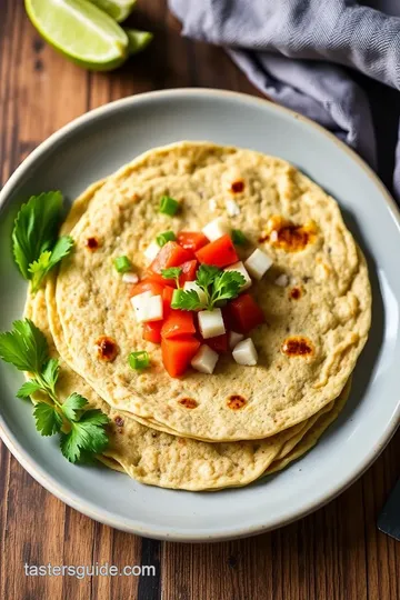 Blue Corn Tortillas Recipe presentation