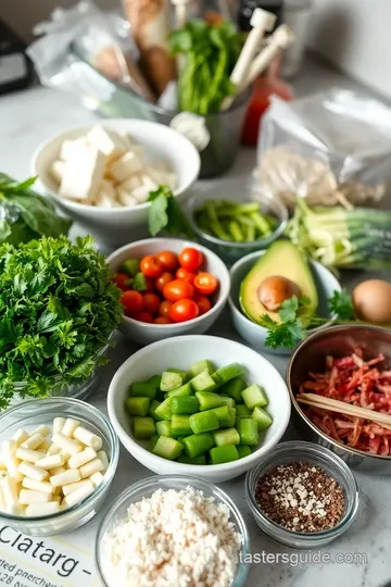 Avocado Yubu Salad with Sesame Dressing ingredients